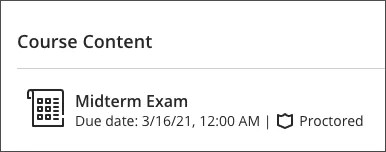 This is how a proctored exam looks like.