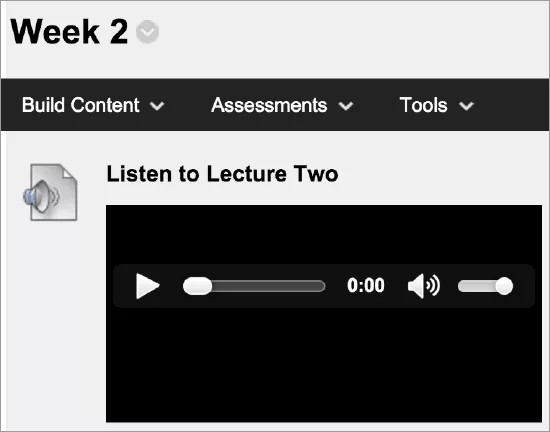 Showing how a recording or a video shows in the content
