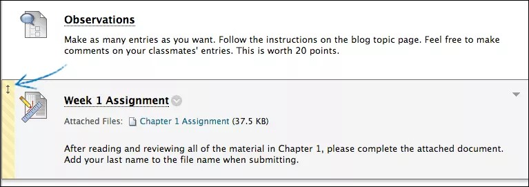 Glissez et déposez des éléments
