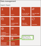 Data management workspace