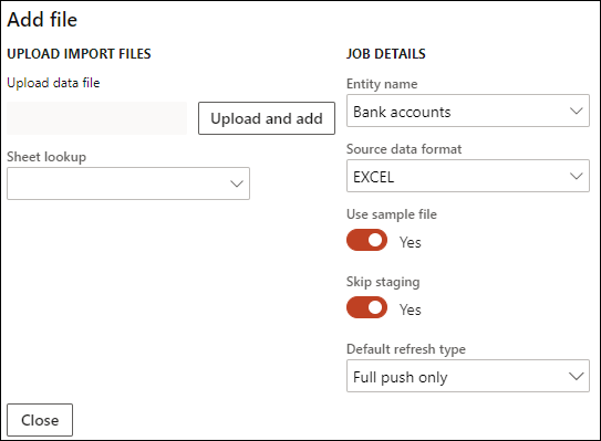 The Add file page