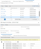 Award Limit Rule tab