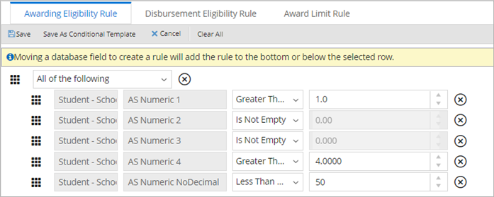 Numeric with decimals