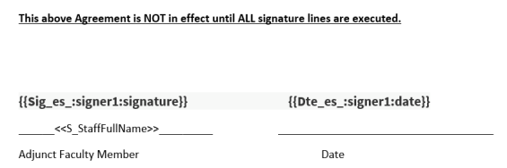 Sample for Contract Template