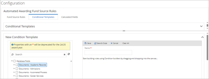 Conditional Templates