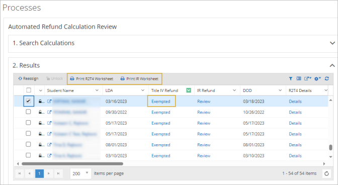 Auto Refund Calculation