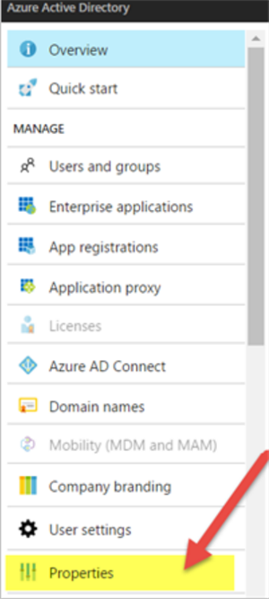 Azure AD Properties