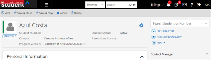Home page with a Skip to Main Content link.