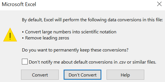 Shows the message dialog with options for converting. 