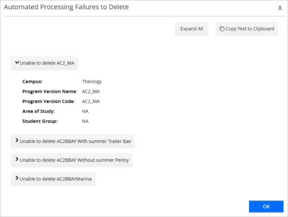 AutoBudgetMultDeleteFailed