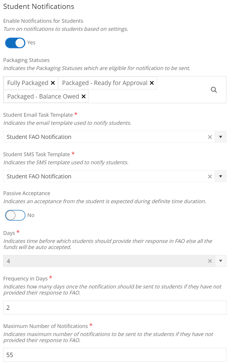 Student Notifications