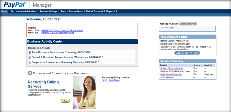 PayPal Manager