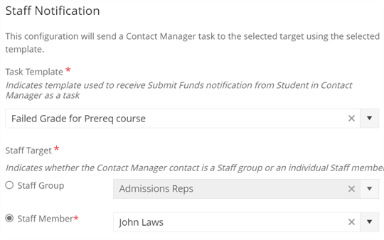 Staff Notifications