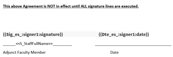 Sample for Contract Template