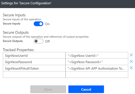 Secure Configuration SignNow
