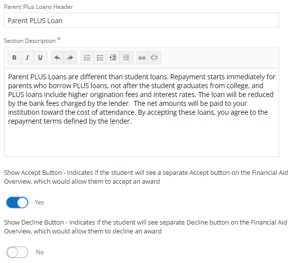 PLUS Loans