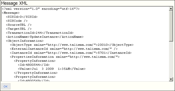  Message XML