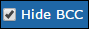 Hide BCC icon