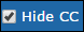 Hide CC icon