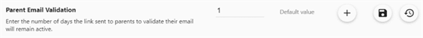 Parent Email Validation