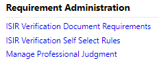Requirement Admin