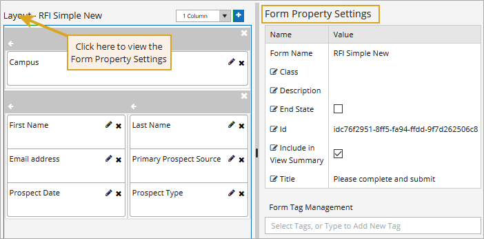 Form Properties