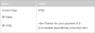 HTML Component Properties