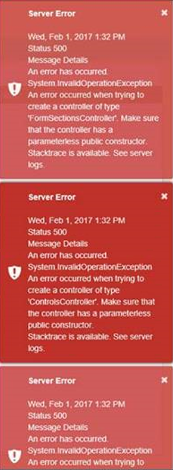 500 Error