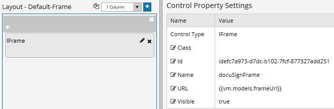 Default-Frame properties