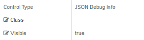 JSON Debug Info properties