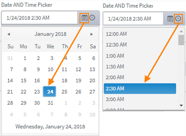 Date Time Picker rendered