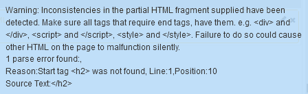 HTML Syntax Check