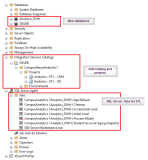 Warehouse and the Integration Services Catalog installed on server 