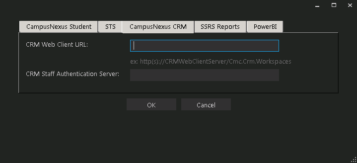 Web Client Options - CRM tab