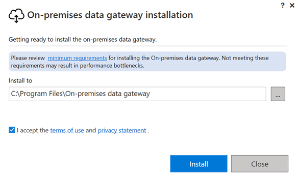 Install gateway