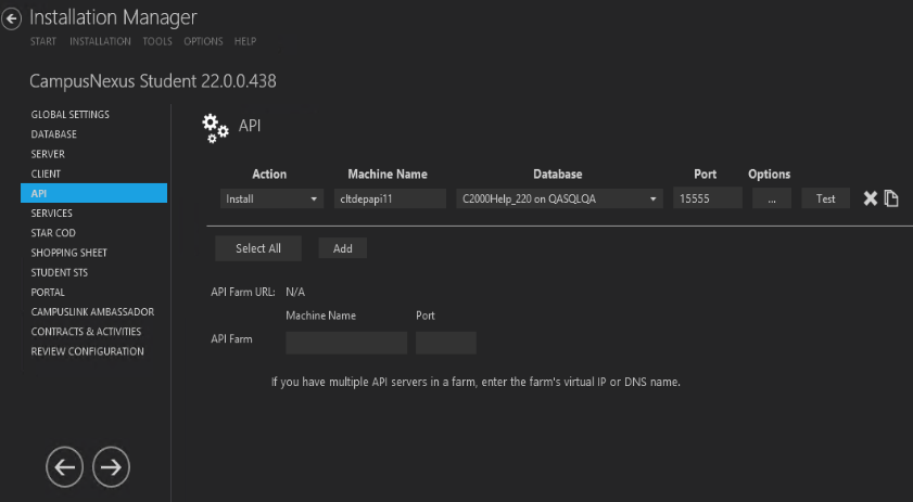 API Settings