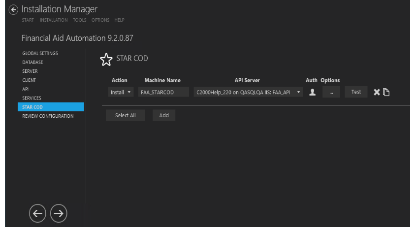 Star Cod Settings