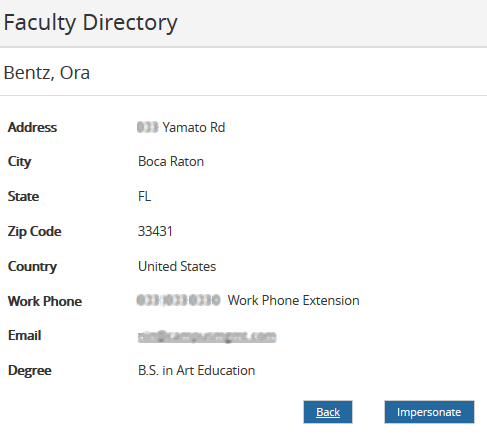 Faculty Directory Detail