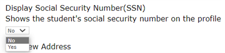 Display SSN