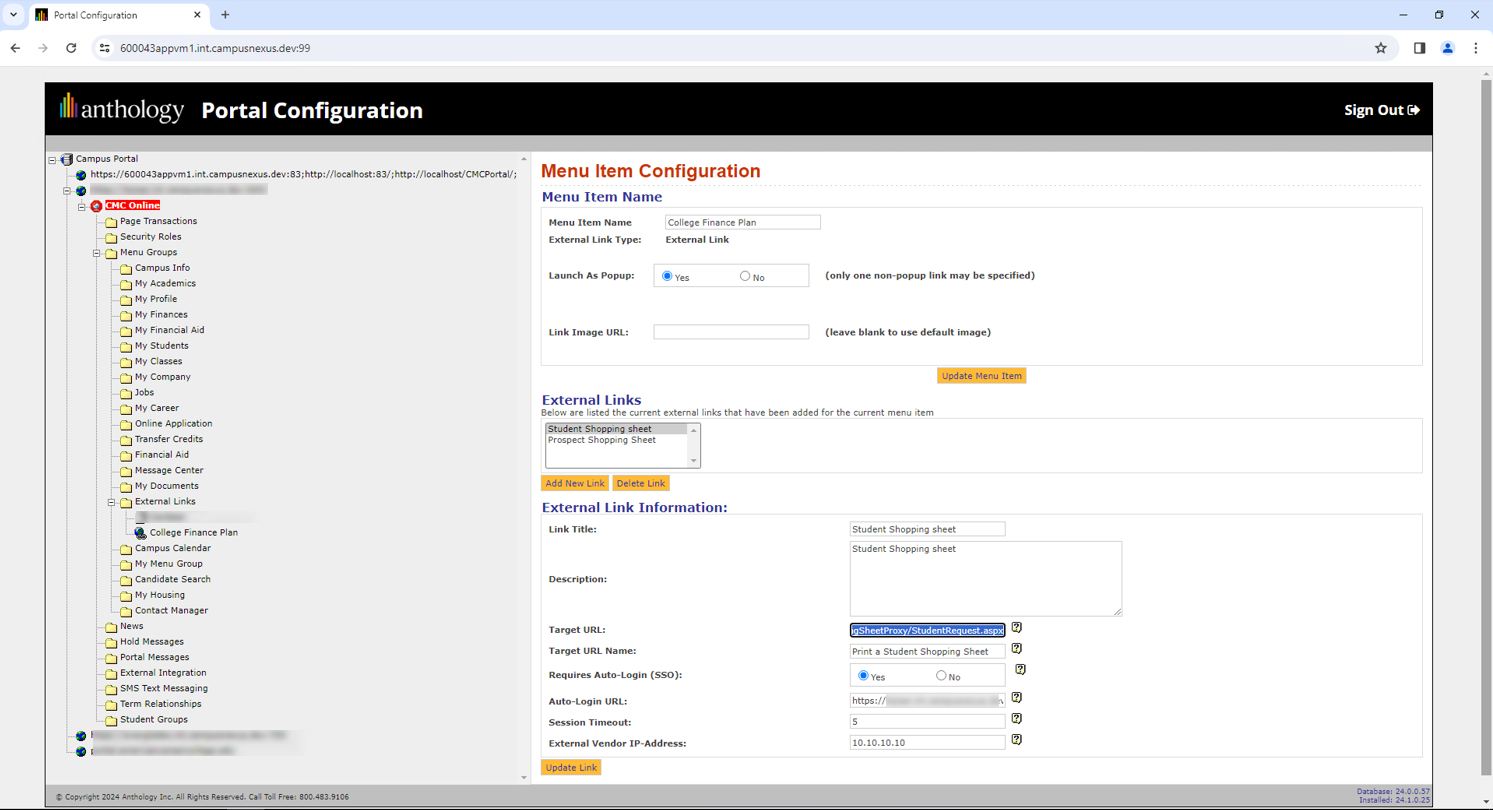 Target URL Example