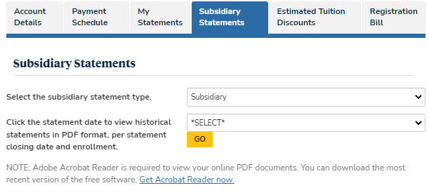 Subsidiary Statements