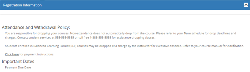 Registration Information