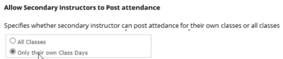 allow posting attendance