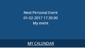 Calendar web part