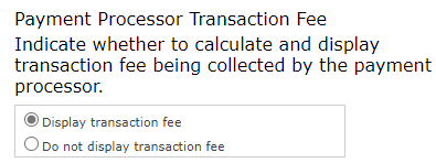 Transaction Fee