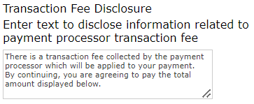 Fee Disclosure