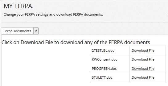 FERPA Documents