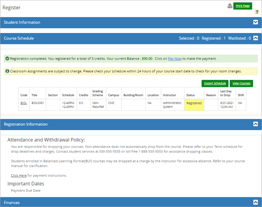 Register all