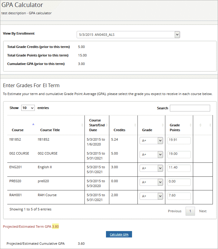 GPA Calculator