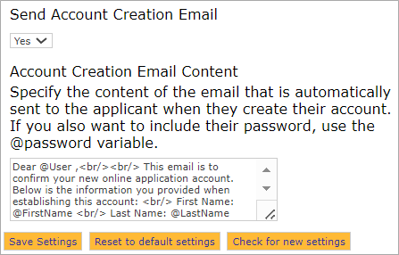 Email password